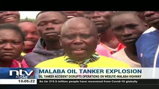Oil tanker accident disrupts operation on Webuye - Malaba highway