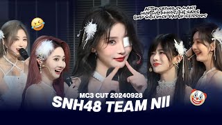 [ENG/ID] Wild NII 'Of Course' Game - SNH48 Team NII MC 3 Cut 20240928