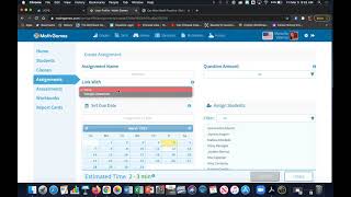 Mathgames.com: Creating an assignment (multiple ways)
