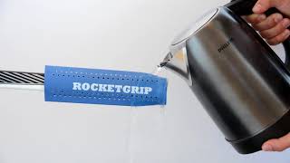 Kā uzlikt RocketGrip hokeja nūjai?