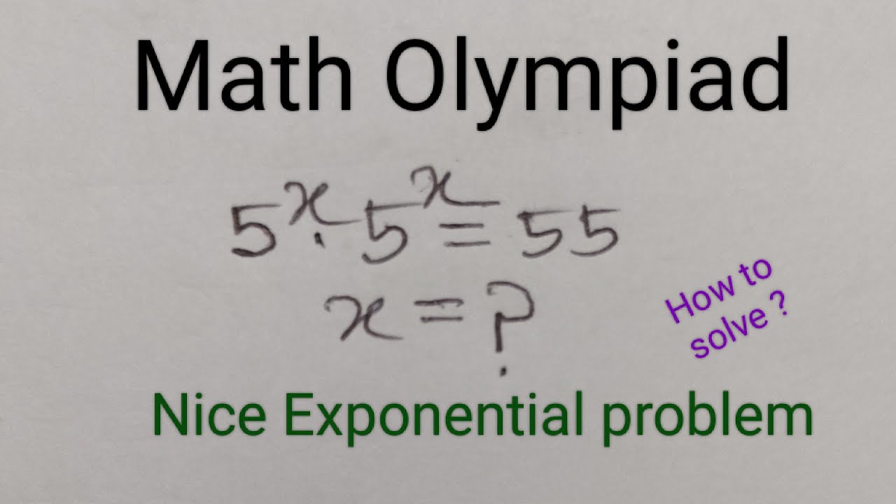 Germany Can You Solve This Nice Exponential Problem Math Olympiad