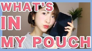 【What's in my pouch】初公開！お出かけ用ポーチの中身紹介👛파우치 공개