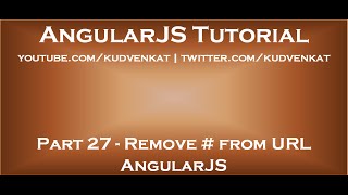Remove # from URL AngularJS