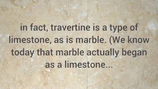 Natural stone tile flooring What is Travertine