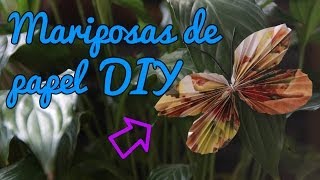 Mariposas de papel DIY (Manualidades Fáciles)