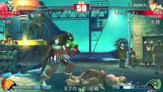 SF4:Tottsuaan (Bi) vs Akame Ryu (Ry) - Qualifiers - Japan National Tournament