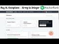 Day 16 : Exceptions - String to Integer | 30 days of code | Hackerrank | C/C++ | Code With Pankaj