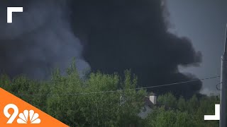 Massive Warehouse Fire In Moscow