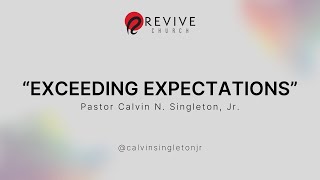 Consecration Sunday Encounter | 1/12/25 | Pastor Calvin N. Singleton, Jr. | Revive Church Savannah