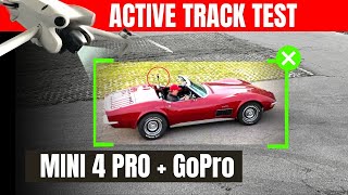 DJI Mini 4 Pro Active Track Test with GoPro Hero 12 Black \u0026 GoPro MAX