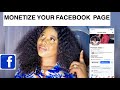 How To Create A Monetize Facebook Page | how to turn  facebook profile to a professional mode