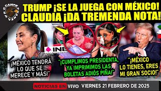 TRUMP SORPRENDE A TODOS Y ¡SE LA JUEGA CON MÉXICO! CLAUDIA SHEINBAUM ¡JAQUE MATE!