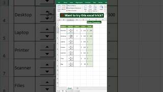 Excel Spin button magic trick🔥🔥 #excel #exceltips #exceltricks #exceltricks #exceltutorial