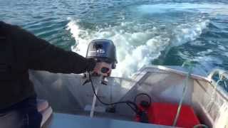 Dads Yamaha 15 hp Four stroke outboard engine battling