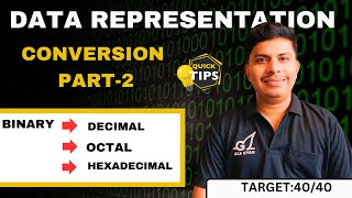 Mah Mca Cet 2025 II Conversion Part-2 #Binary To Decimal II Short Cut Method 🚀