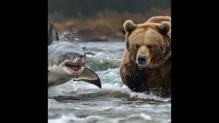 Epic Showdown: Shark vs Bear! 🌊🐻 Who Will Win?