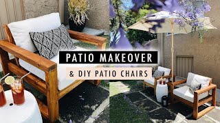 PATIO MAKEOVER + DIY PATIO CHAIRS on a budget | XO, MaCenna