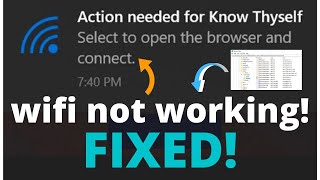 Action needed wifi windows 10 [fixed]