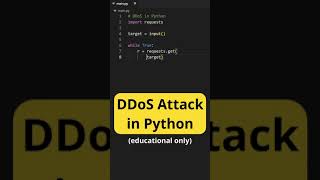 DDoS Attack in Python (educational purposes only)