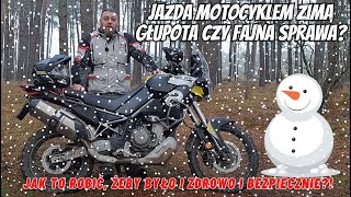 Jazda motocyklem zimą. Czy ma sens? Jeśli tak, to jak to robić bezpiecznie? Jakie błędy popełniłem?