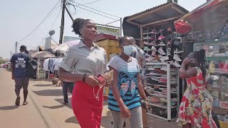 STREETS OF AFRICA GHANA ACCRA MADINA AFRICAN WALK VIDEOS