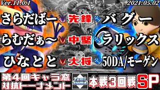 【スマブラSP】キャラ窓対抗トーナメント#4 3回戦 ゲッコウガ窓 VS 射撃Mii窓 - Crew Battle Japan Greninja Team VS Mii Gunner Team