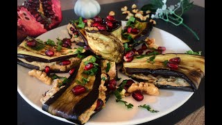 ბადრიჯანი ნიგვზით - Badrijani Nigvzit / Traditional Georgian Food - Eggplant with Walnut