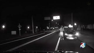Dashcam video: Alachua County deputy almost hit head-on