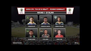 CPL T20 2018 Draft Auction Full Highlights