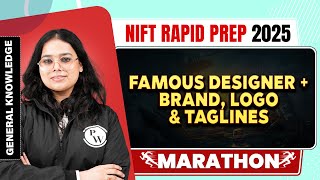 General Knowledge 02 | Famous Designer + Brand, Logo \u0026 Taglines | NIFT 2025 Exam