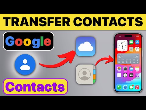 How to import Google contacts to iPhone? Import Contacts from Gmail to iCloud on iPhone for FREE (2024)
