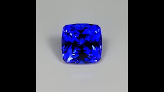 Natural Unheated Square Cushion Tanzanite Gemstone 8.77cts