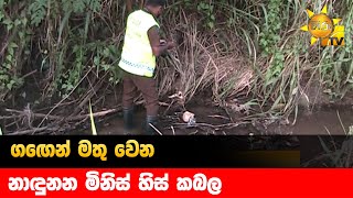 ගඟෙන් මතු වෙන නාඳුනන මිනිස් හිස් කබල - Hiru News