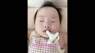 생후 167일차 아기 세상 편한 자세로 잠...아기 천사의 잠자는 모습 넘 귀여워...#cute #baby #shorts