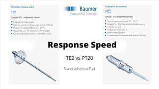 Baumer PT20 Response Speed Demo versus Standard