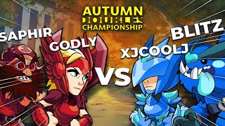 Saphir / Godly VS. Blitz / xJcoolJ, TOP 32 - Winners Side | Brawlhalla Autumn Doubles Championship