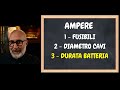 calcolare i fusibili i cavi e la batteria⚡