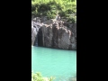 Cliff diving Sheung Luk Stream