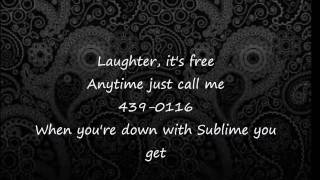 Sublime - Don't Push (lyrics)