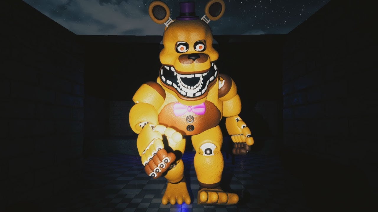 Fredbear Comes To Life Terrifying Chase Fnaf Five Nights At