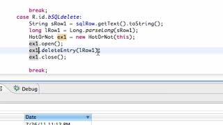 Android Developing Applications Tutorial 124 Deleting Entry from SQLite Database