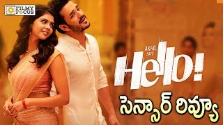 Hello Movie Censor Review | Akhil Akkineni | Akkineni Nagarjuna | Vikram   - Filmyfocus.com