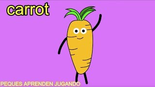 Los vegetales en inglés  Video para aprender verduras en inglés para niños  PequesAprendenJugando