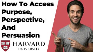 How To Access Purpose, Perspective, And Persuasion Course On Harvard (2026 Easy Guide)