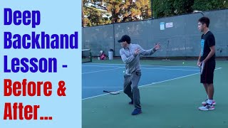 How to Handle Deep Backhands - Before \u0026 After Progression