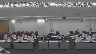 令和２年７月３１日　文教福祉委員会（議案審査）