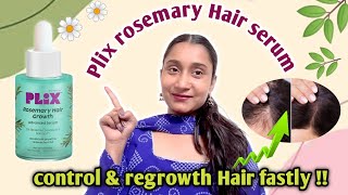 Piix Rosemary Hair Growth Advance Serum Review, Plix Hair Growth Serum 2025, Best Hair Growth Oil