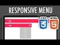 Responsive Navigation Menu HTML5 CSS3 | XO PIXEL