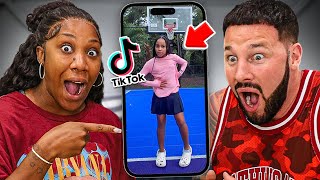 REACTING TO OUR 9 YEAR OLD DAUGHTER'S TIKTOK DRAFTS