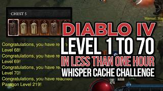 Diablo 4 Fastest Alt Leveling Method? 1-70 in 1 Hour Tested